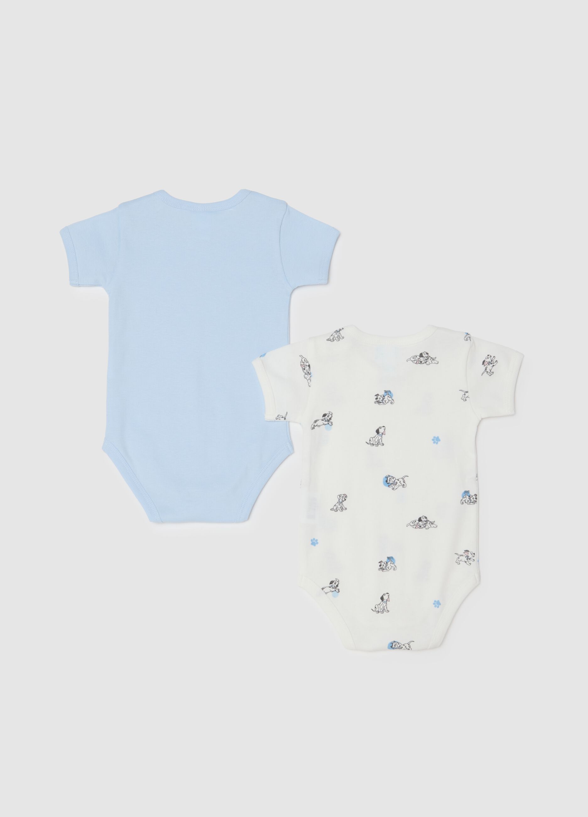 Pack of multicolour newborn bodysuits in pure cotton with prints