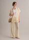 White crochet viscose-blend cardigan with fringes, regular fit_2