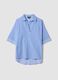 Blue striped pure cotton kaftan_4
