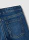 Girls' Blue Flare Fit Cotton Blend Jeggings_3