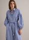 Blue striped pure cotton maxi dress_2