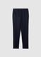 Contemporary regular-fit trousers in linen_4