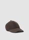 Brown cap with curved peak_0