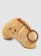 Brown croissant-shaped keyring_1