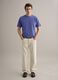 Blue pure cotton T-shirt with relaxed fit_2
