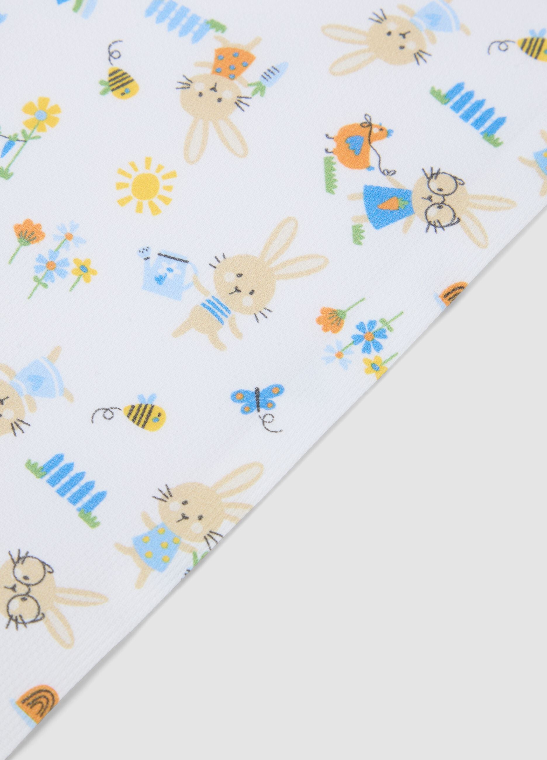 Newborn multicolour pure cotton cot sheet set
