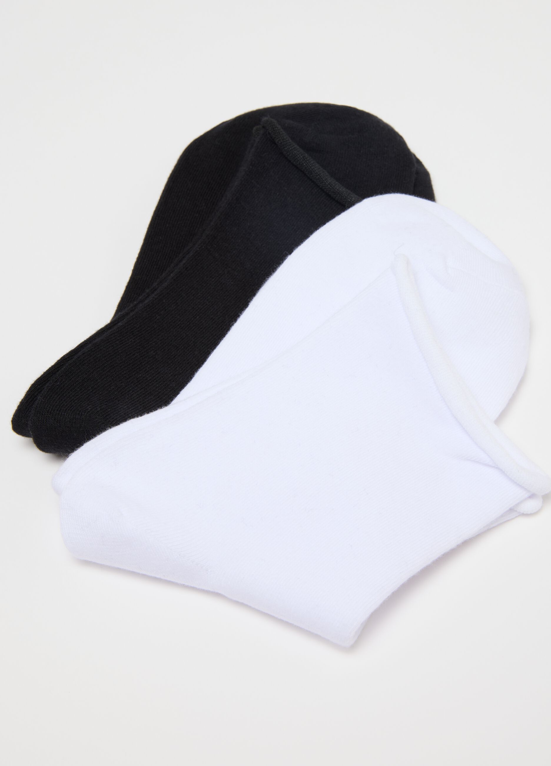 Tripack of short multicolour socks in cotton blend with snug fit