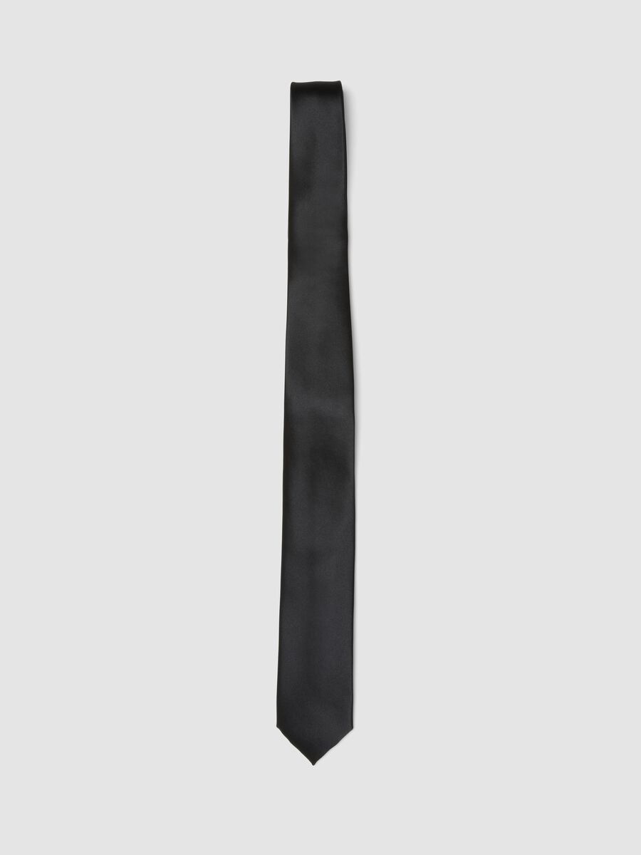 Cravatta nera pala 6 cm_0