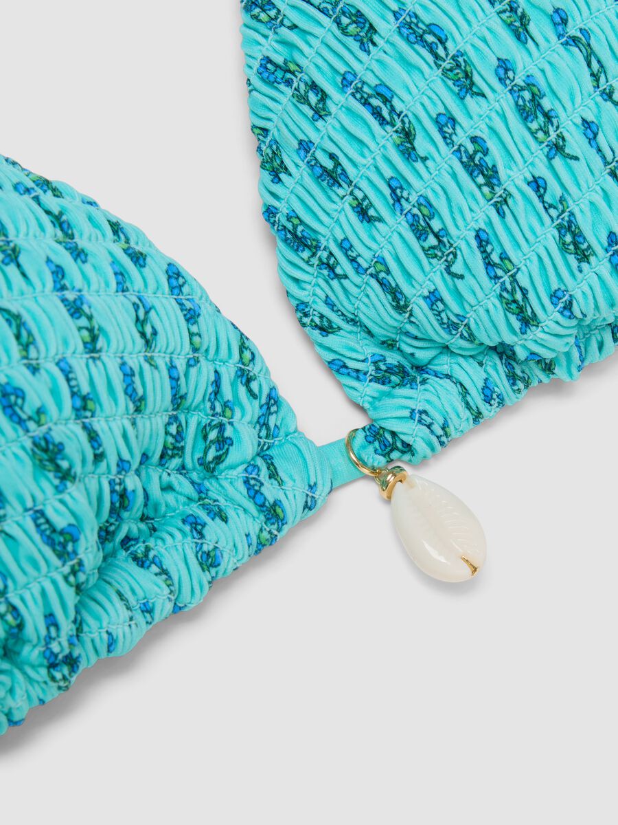 Light blue triangle bikini top in stretch fabric_5