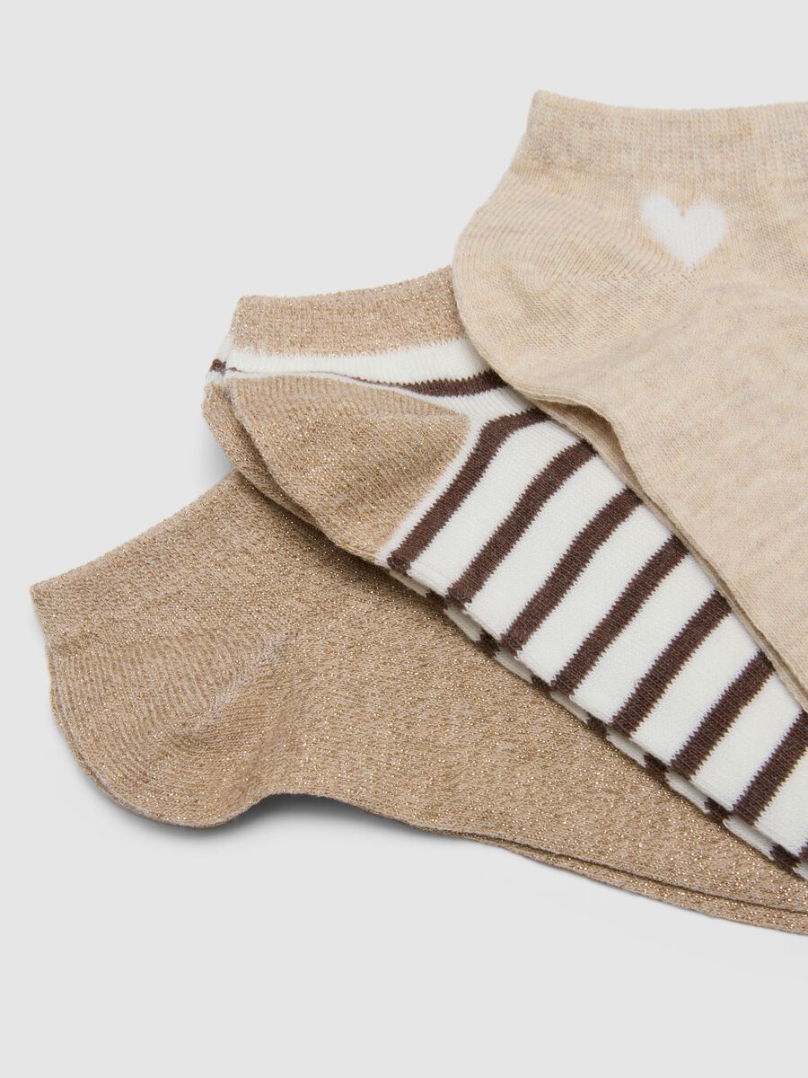 Multipack calze alla caviglia in misto cotone multicolor_1