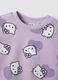 Girls' regular fit purple cotton blend sweatshirt with Hello Kitty_2