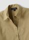 Beige pure cotton shirt with chest pocket, oversized fit_5