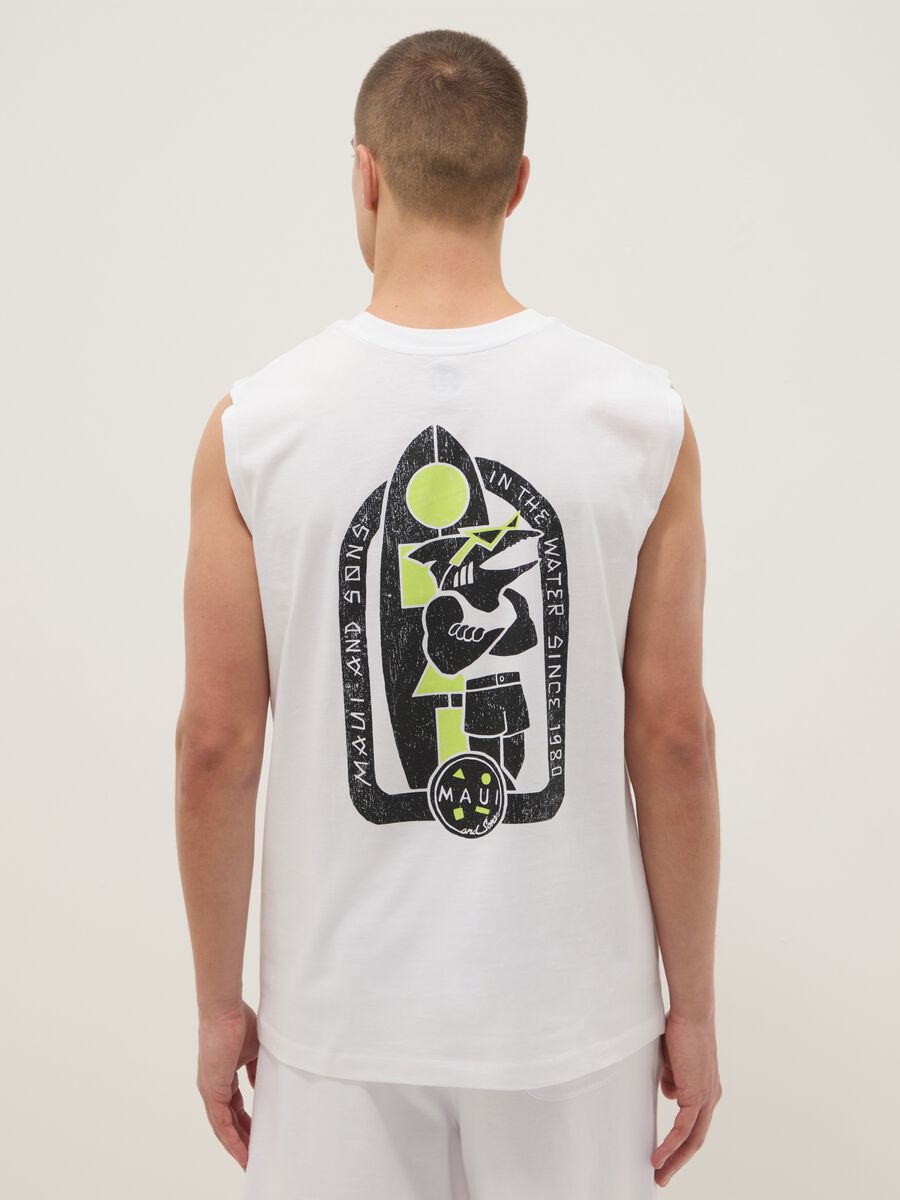 White pure cotton tank top_2