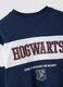 T-shirt blu in puro cotone con girocollo e stampa Harry Potter per ragazzo_4