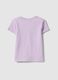 Girls' regular fit purple stretch cotton T-shirt with print_1