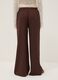 Brown Wide Leg Jogger Trousers_2