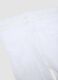 Comfortable white stretchy tights for girls with flowers_1