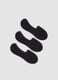 Three-pack of blue organic stretch cotton no-show socks_0