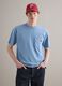 Red pure cotton cap with adjustable visor and embroidered P_3