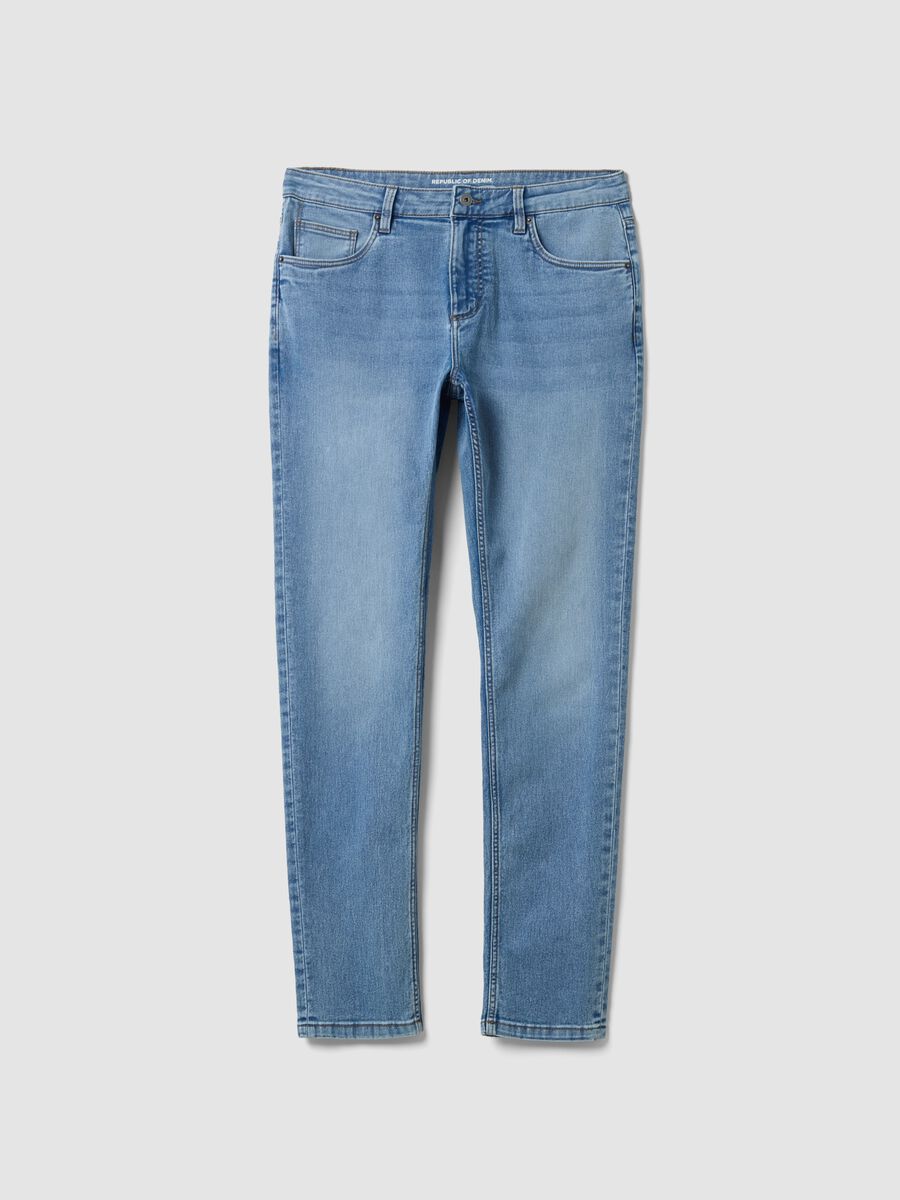 skinny fit stretch cotton denim jeans_0