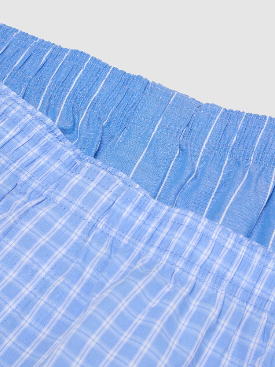 Bipack boxer in puro cotone organico a righe multicolor regular fit_5