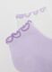 Multicolour short cotton blend socks for girls, regular fit pack of three_2