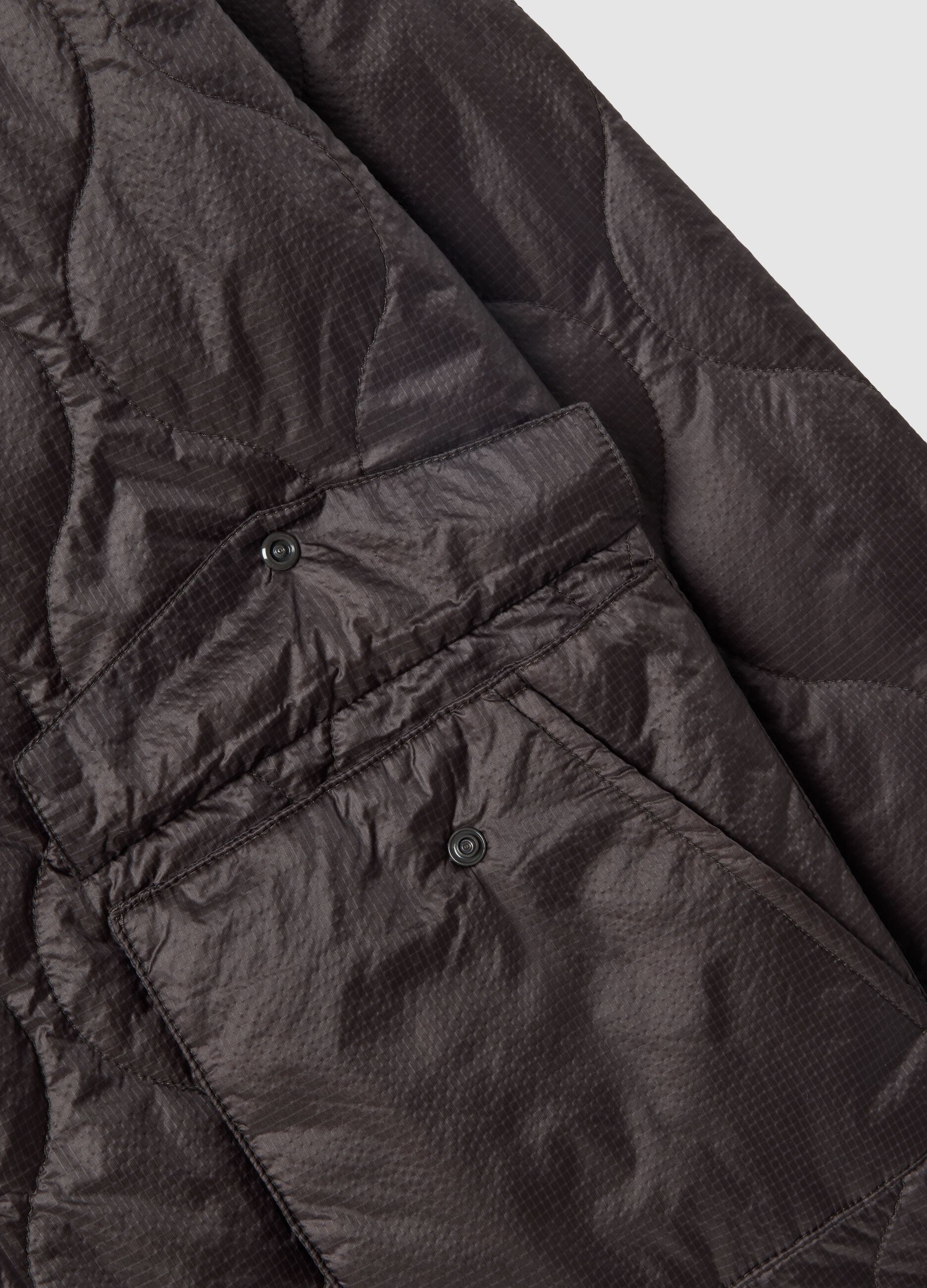Brown husky jacket regular fit with zip
