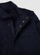 Blue cotton parka jacket regular fit with pockets and zip_5