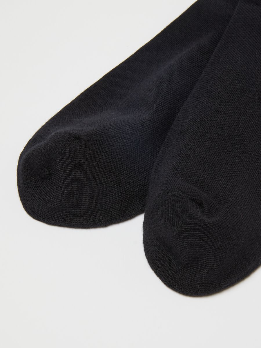 Multipack of regular fit black cotton blend socks_1