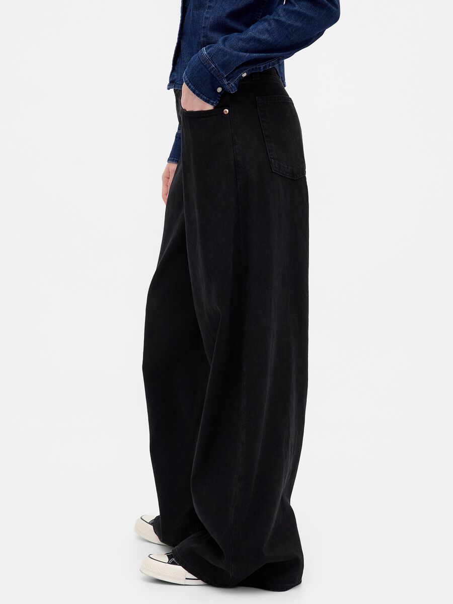 Black Trousers in Lyocell and Cotton_3