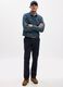 Straight-fit trousers in stretch cotton_0