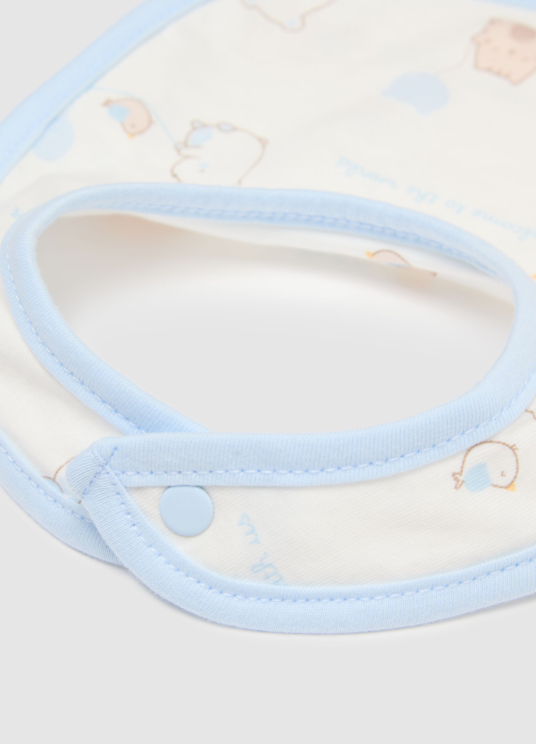 Multicolour pure cotton bibs for babies