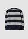 Multicoloured pure cotton striped oversized top for boys_1