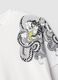 White pure cotton regular fit T-shirt with graphics_5