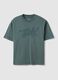 Green pure cotton regular fit top with buttons_4