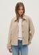 Beige short coat regular fit with buttons_1