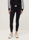 Black stretch cotton leggings regular fit with Everlast logo_1
