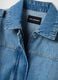 Regular fit pure cotton blue denim jacket with belt_5