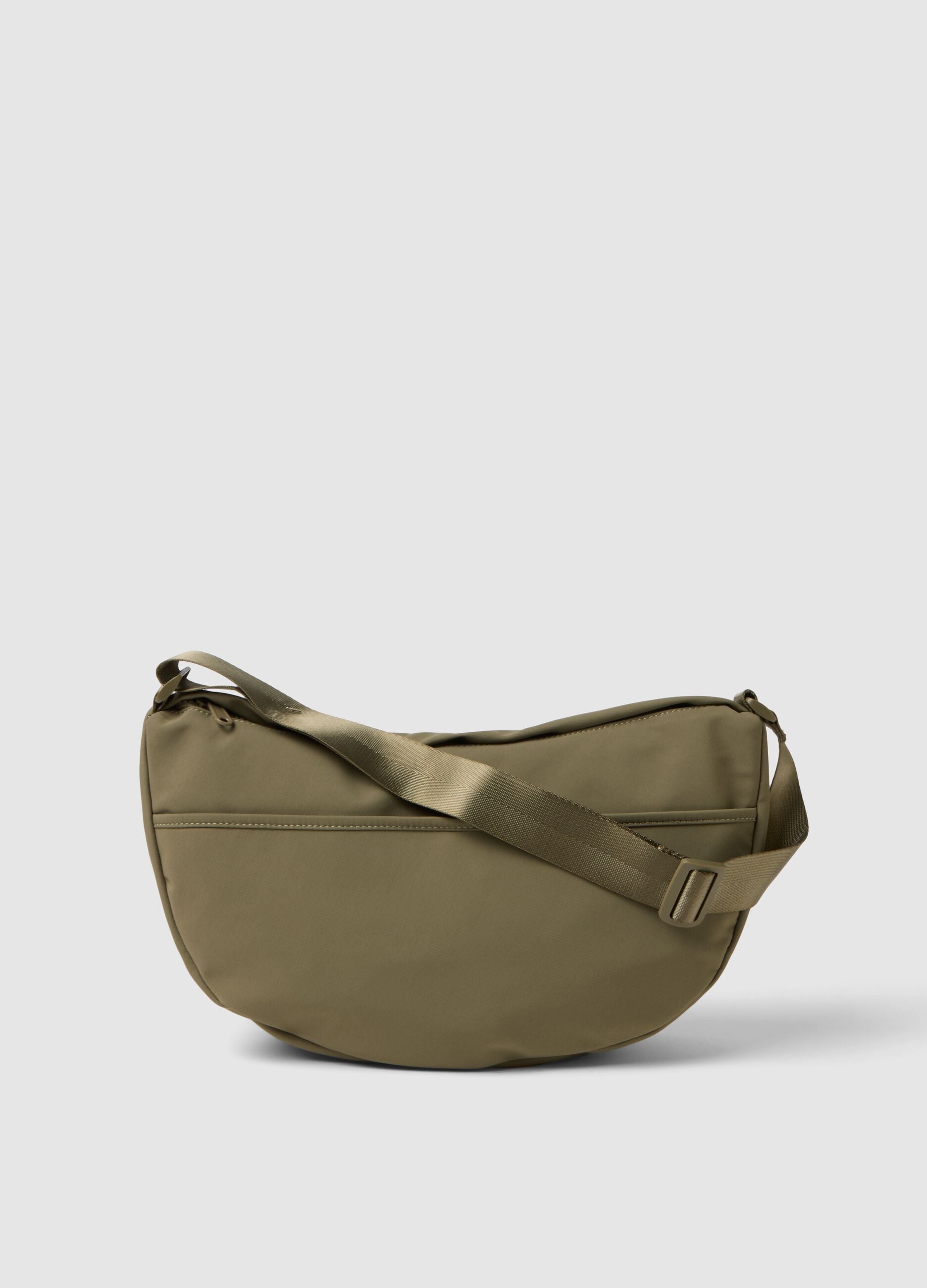 Green Crossbody Bag with Zip