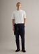 White cotton crew neck T-shirt, regular fit_1