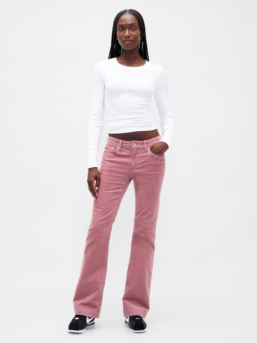 Pantaloni flare fit elasticizzati_5