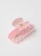 Pink Hair Clip with Bow_2