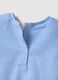 Blue pure cotton regular fit girl's T-shirt with embroidery_3