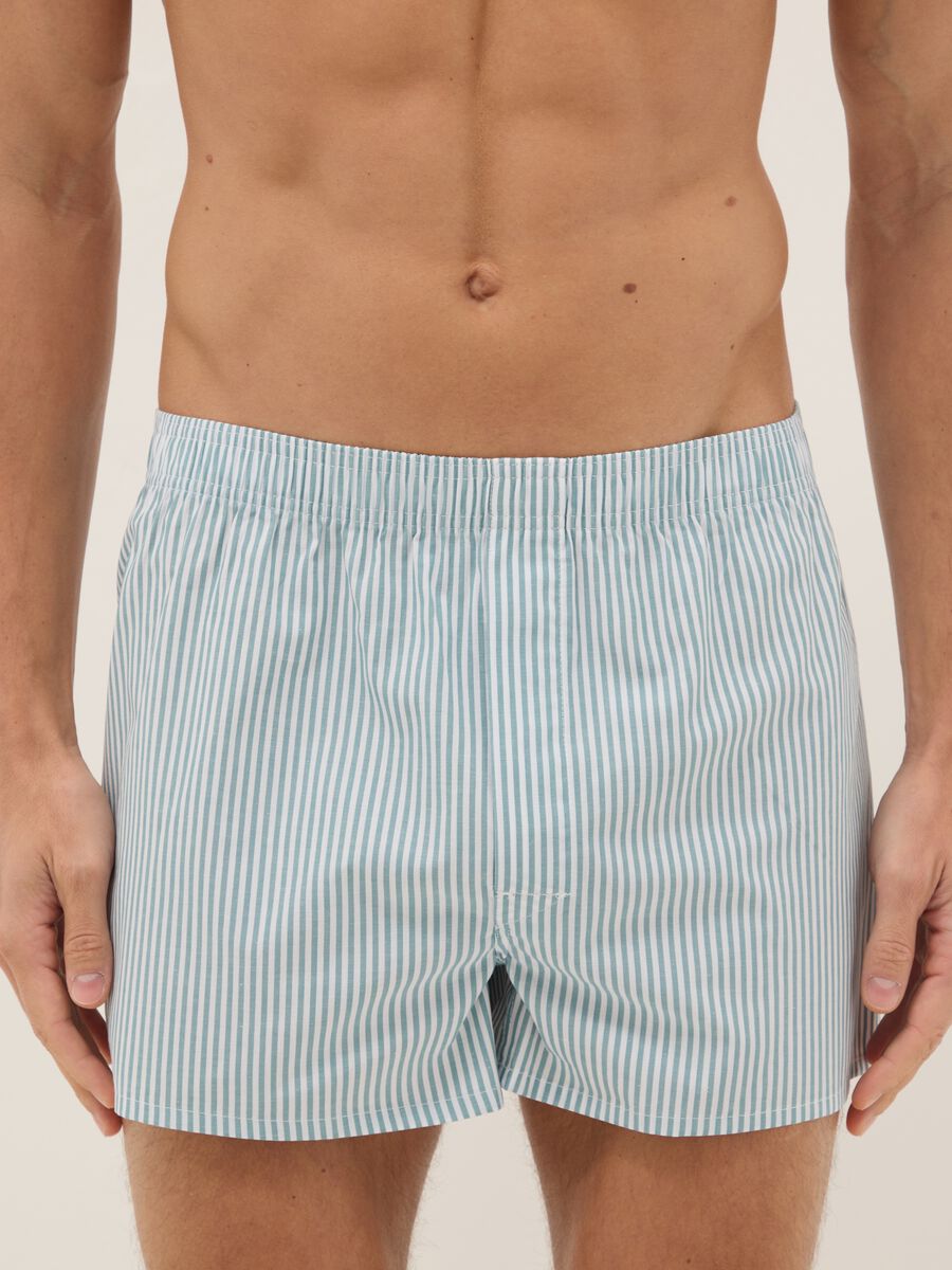 Two-pack boxers in pure cotton with multicolour stripes, regular fit_1