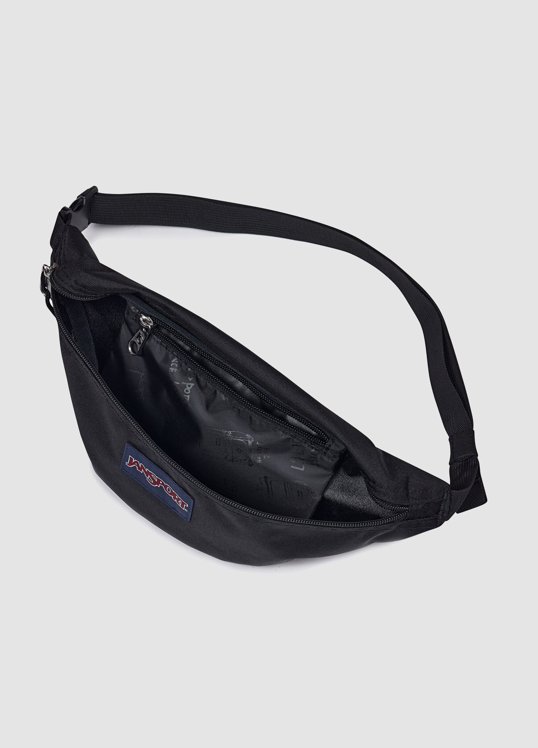 Black bum bag with adjustable belt