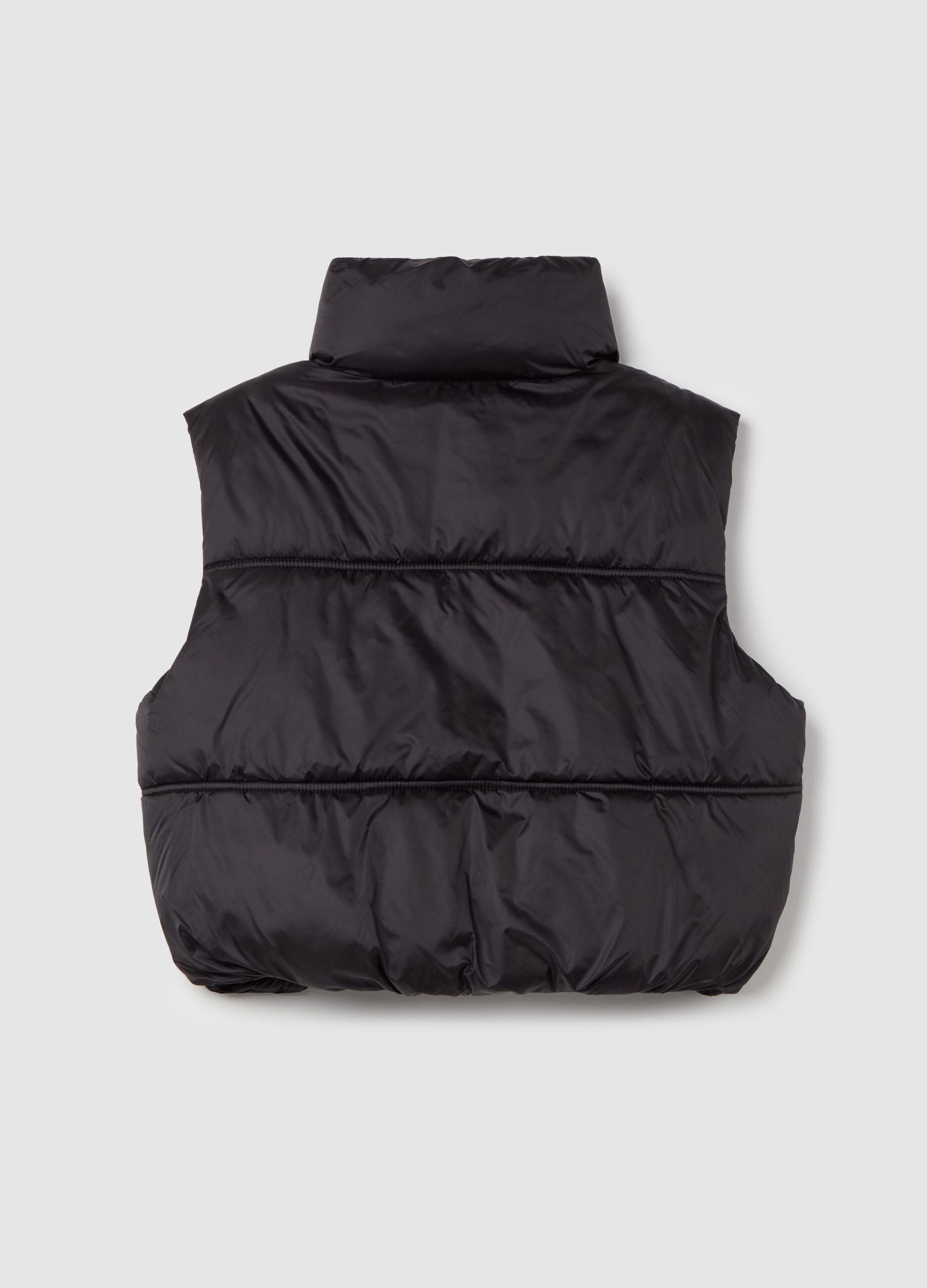 Quilted gilet in water-repellent fabric