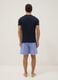 Blue short striped pyjamas in pure organic cotton jersey_2