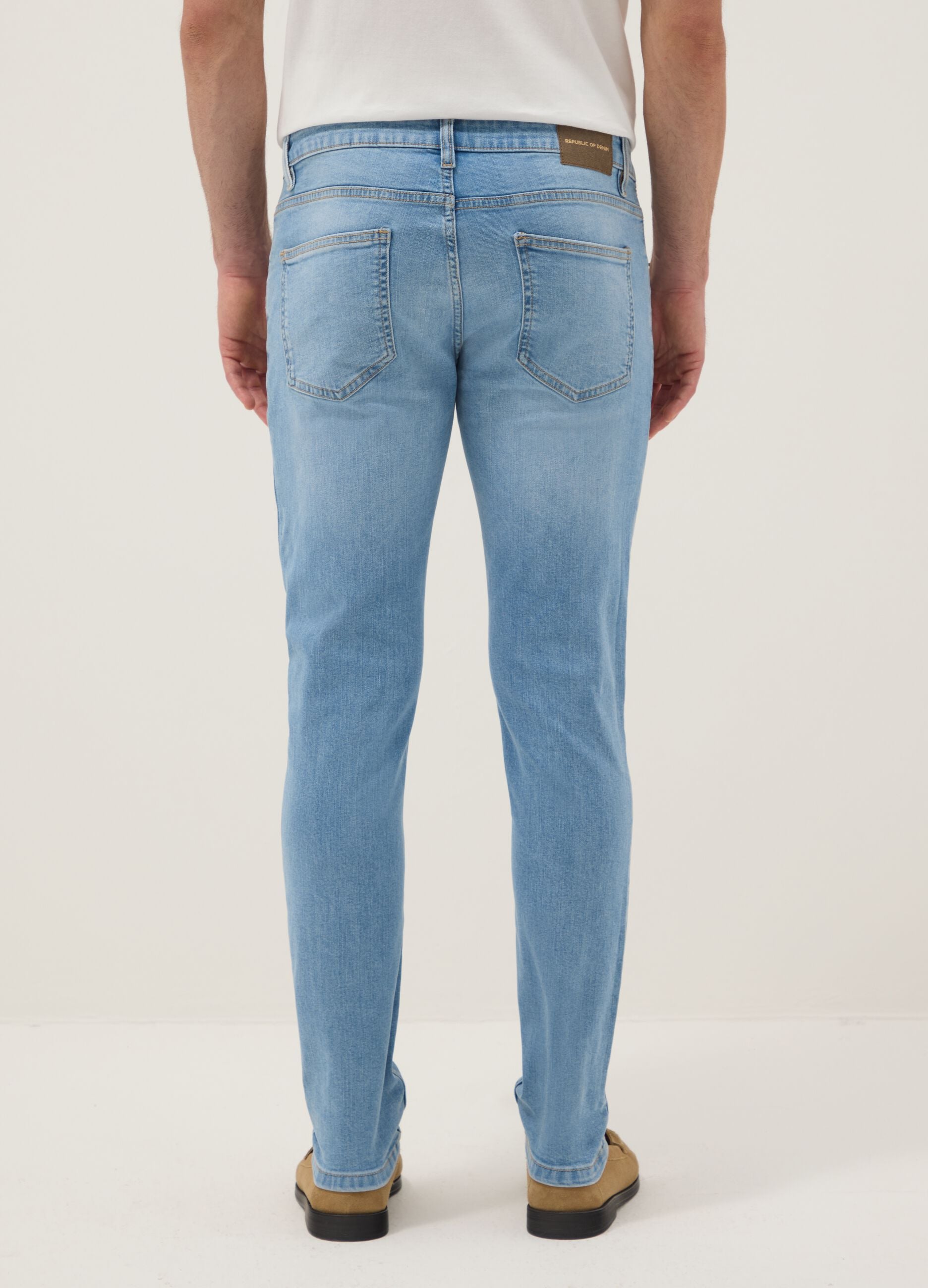 Blue Stretch Cotton Skinny Fit Jeans