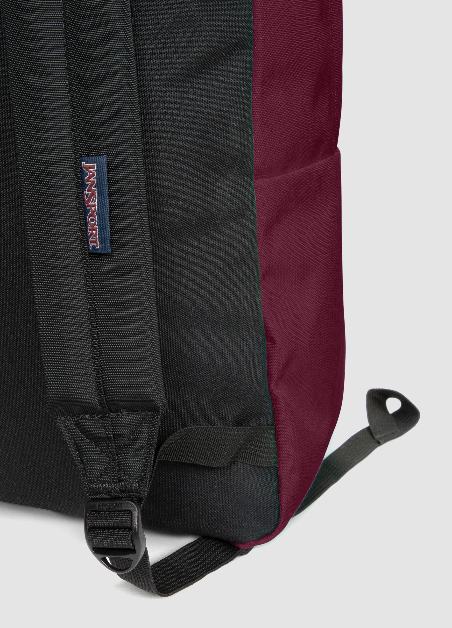 Red backpack with front pocket