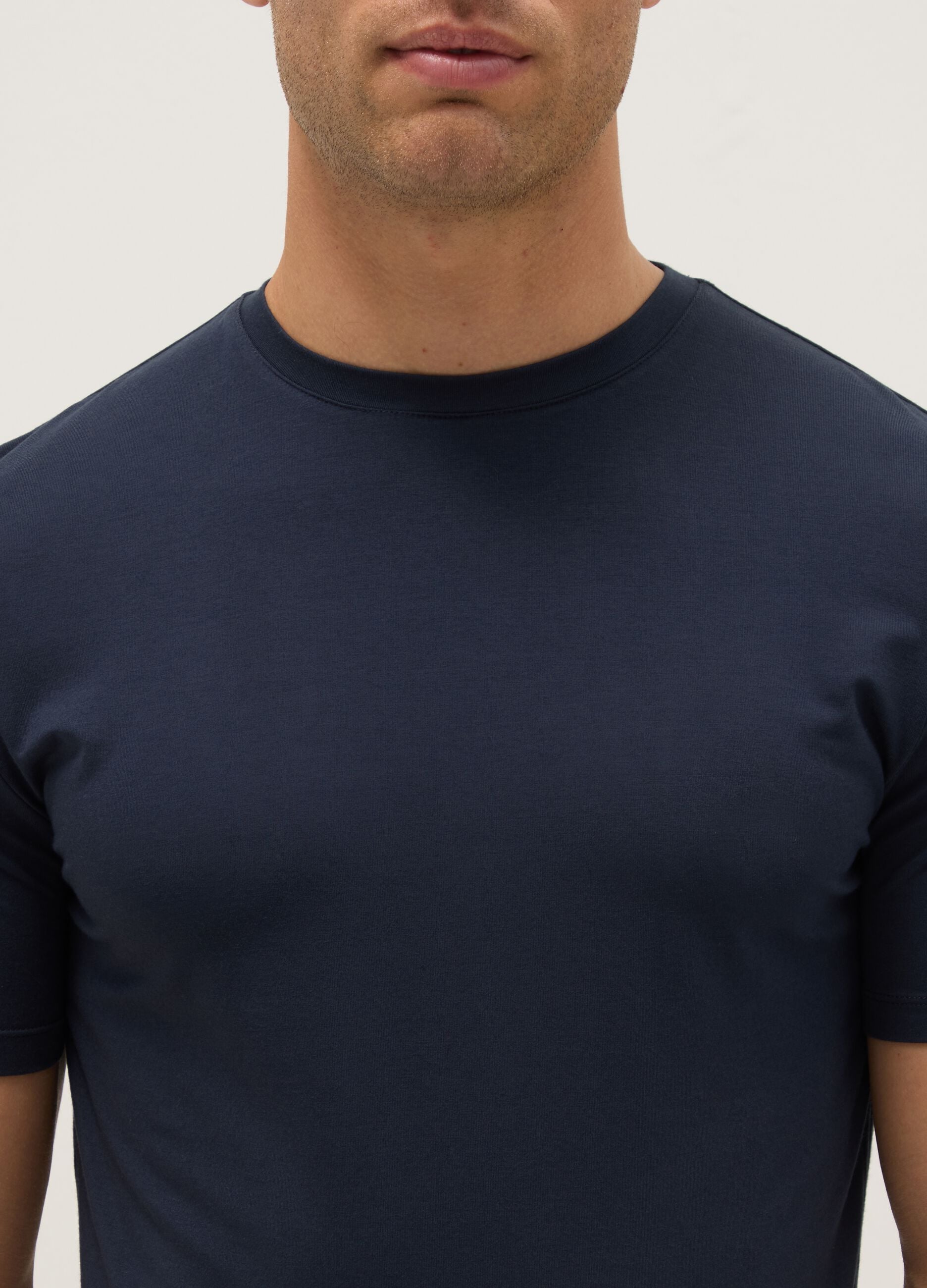 Blue Crew Neck T-shirt Regular Fit
